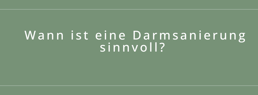 Wann ist eine Darmsanierung sinnvoll? - Mit einer Darmsanierung zu neuer Darmgesundheit